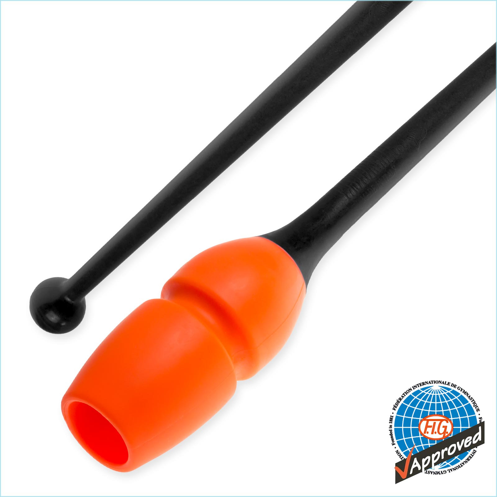 Булавы 45 см Pastorelli цвет Оранжевый-Черный Артикул 02902