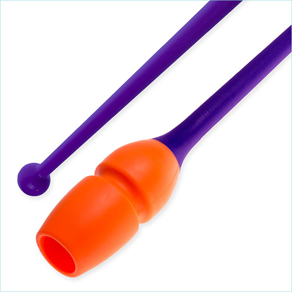 Булавы 40,5 см Pastorelli Connectable цвет Оранжевый-Фиолетовый Артикул 02906-3