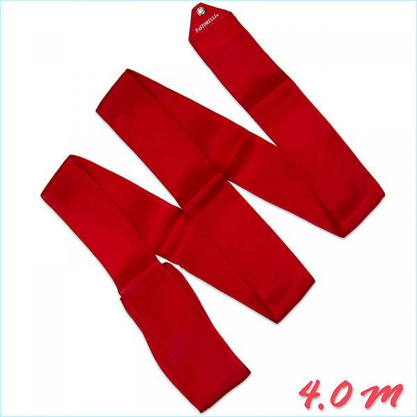 Гімнастична стрічка 4 м Pastorelli колір Червоний Артикул 00090