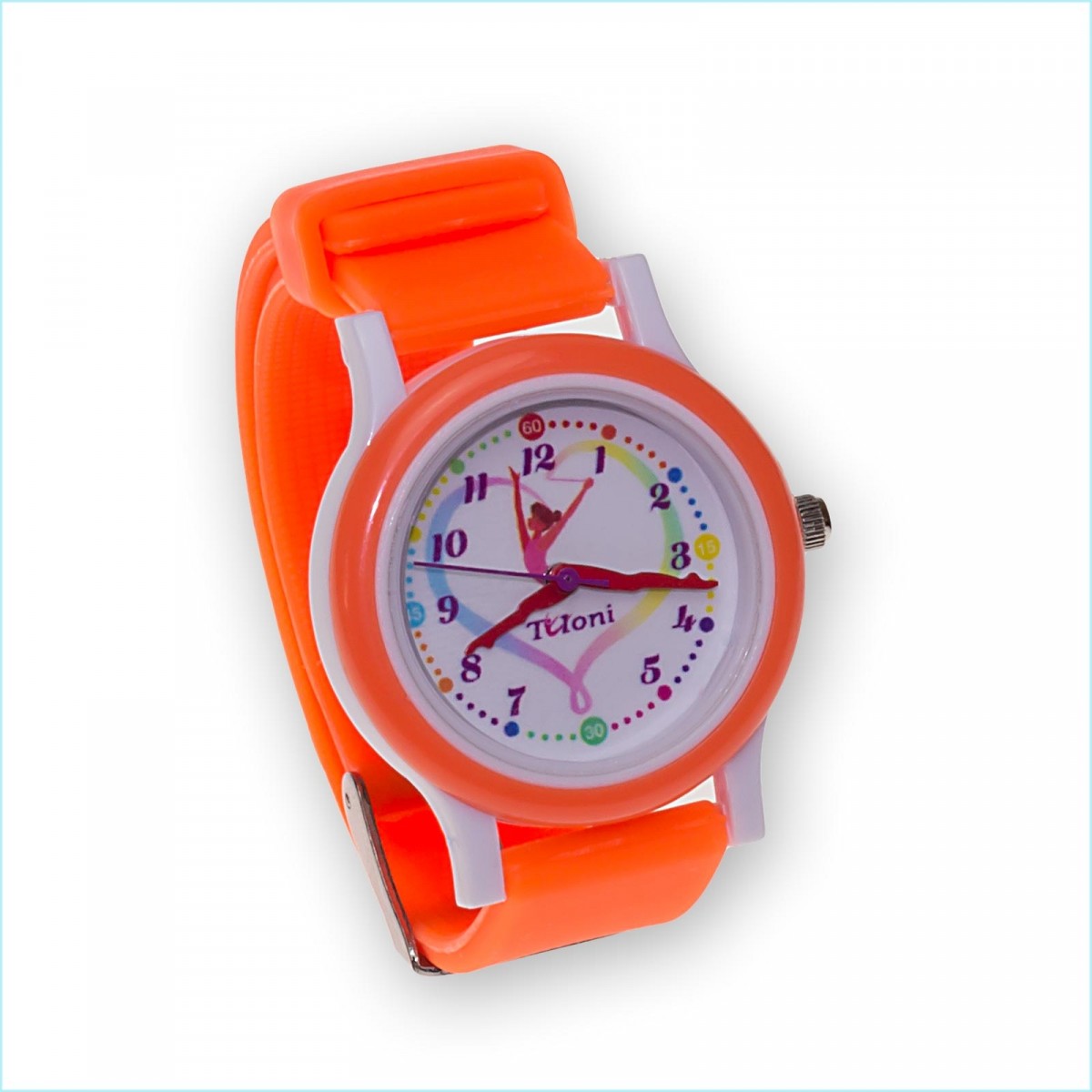 Часы Tuloni модель#4 ремешок#1 цвет Оранжевый Артикул T0204-1O