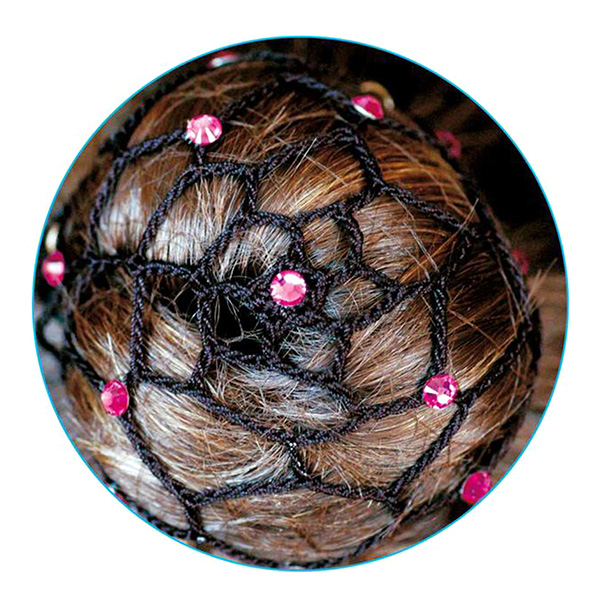 Сетка для волос черная Pastorelli со Стразами цвет Фуксия Артикул 00639